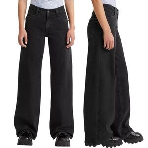 🌻 Levi’s 94 Baggy Wide Leg Jeans Size 32 overexposure black